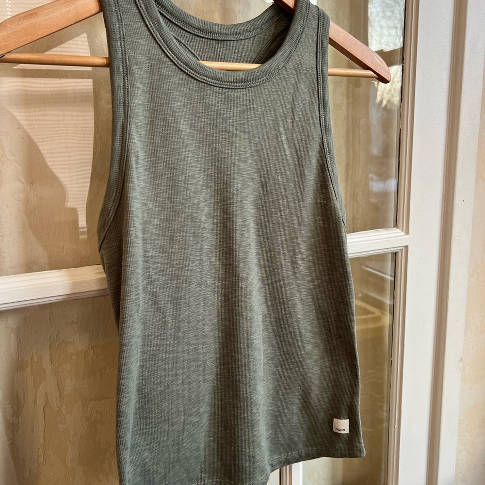 Vuori Olive Green Tank Top